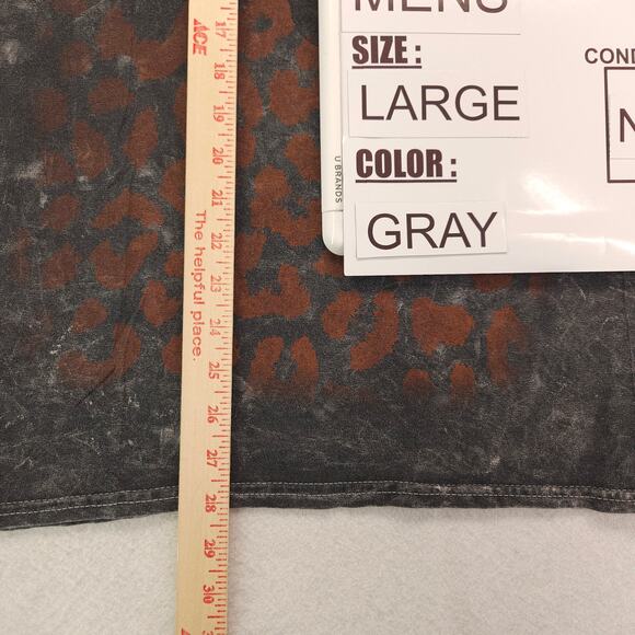 Def Leppard Band Graphic Crew Neck T Shirt Adult Mens Size Large L Gray - Picture 8 of 9